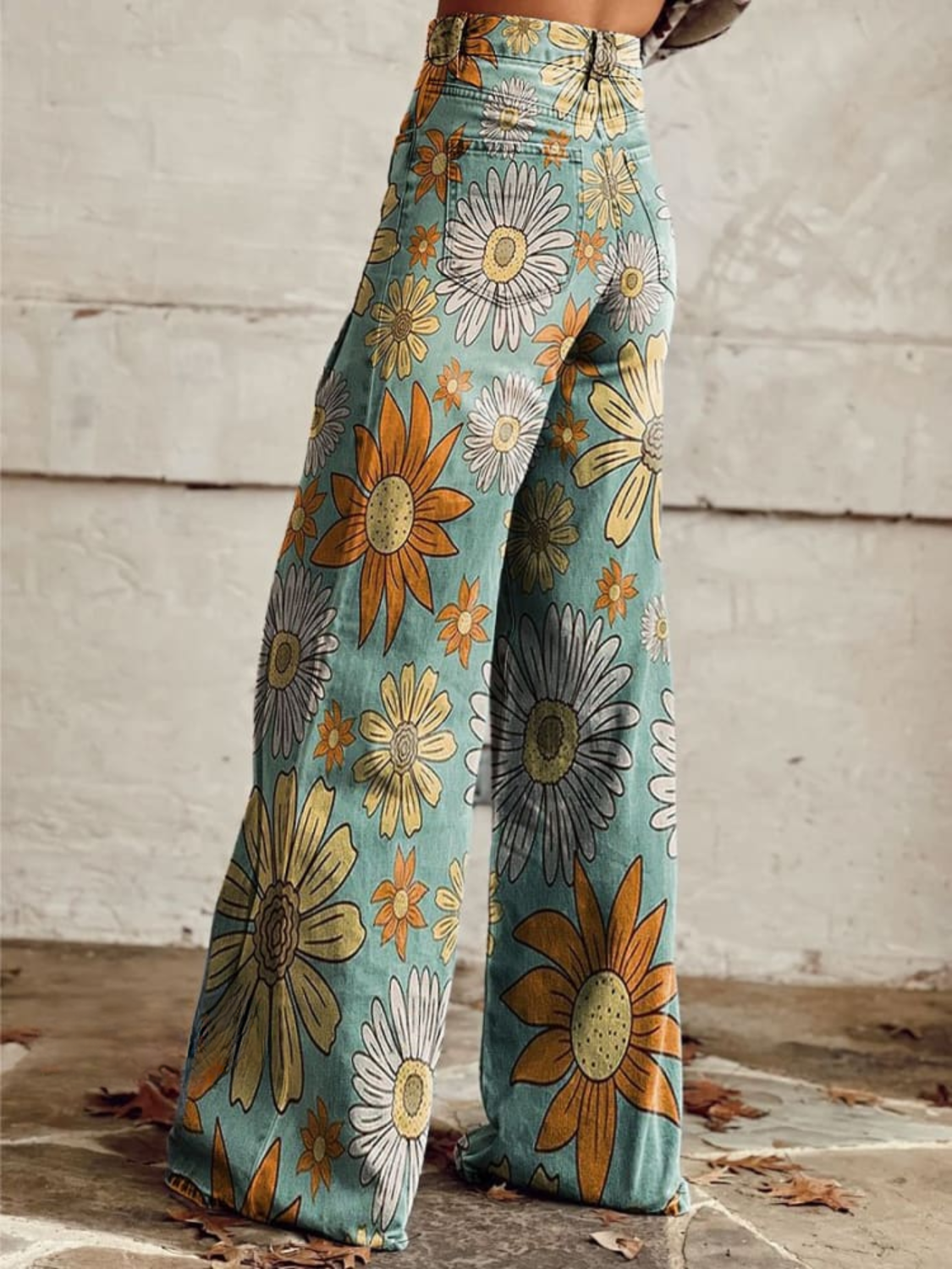 CIRILLA | VINTAGE GEBLÜMTE BAGGY-HOSE