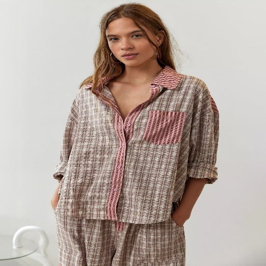 Olinia | Kuscheliges & lockeres Pyjama-Set für erholsame Nächte