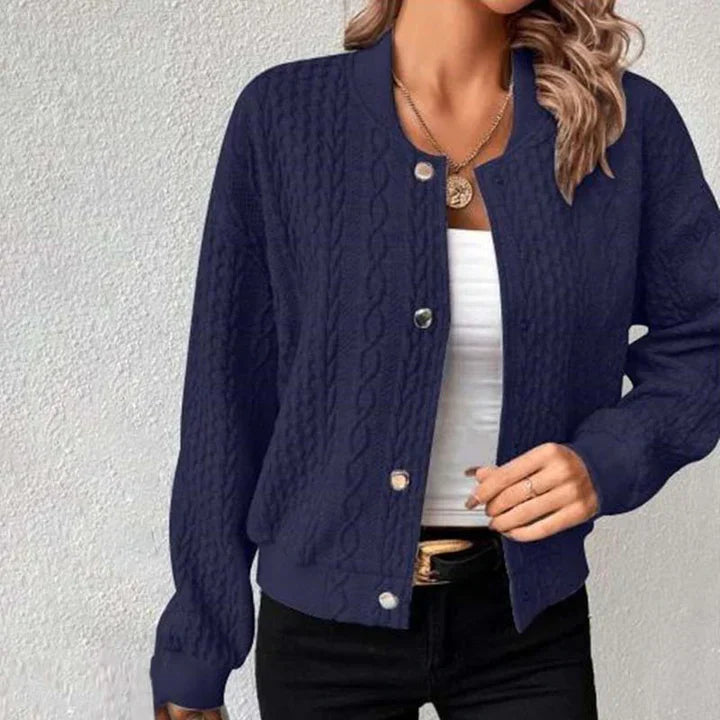 Petit Blue Cardigan | Weiche Woll-Strickjacke für Damen