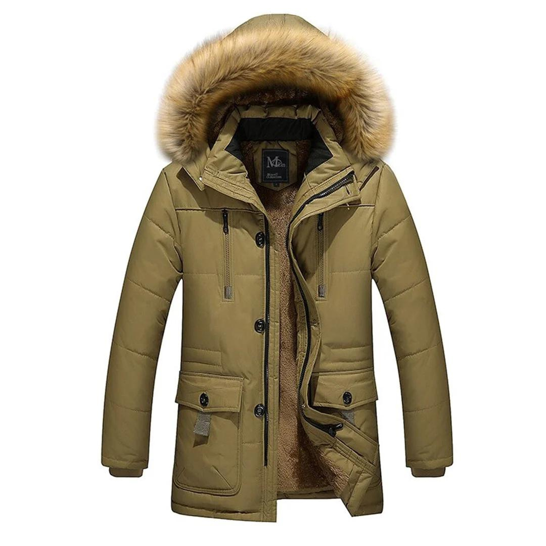 Viton | Herren Warme Winter Parka Jacke | Kapuze