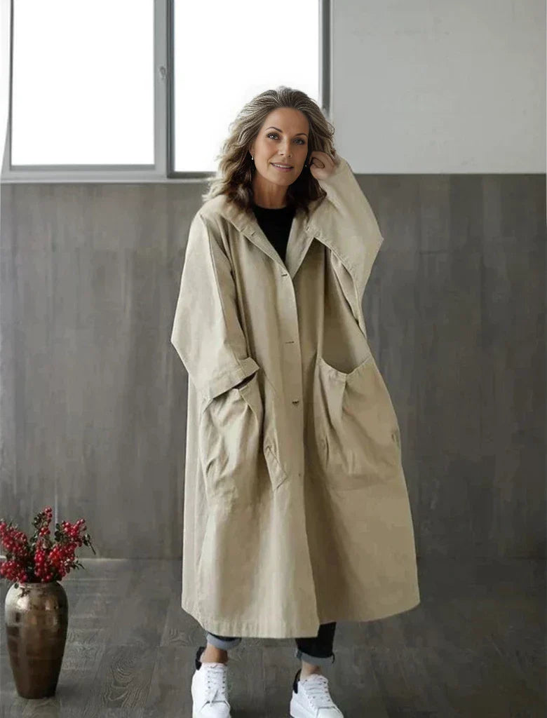 Mika Trenchcoat | Lässiger Übergroßer Trenchcoat für Damen