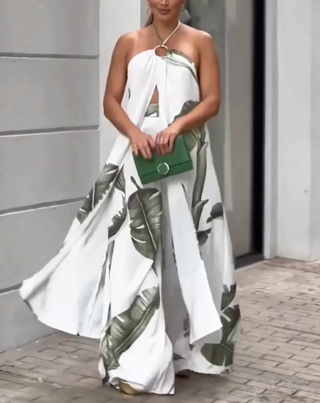 Melanie - Sommerliches Tanktop & Hosen Set für den modernen Look