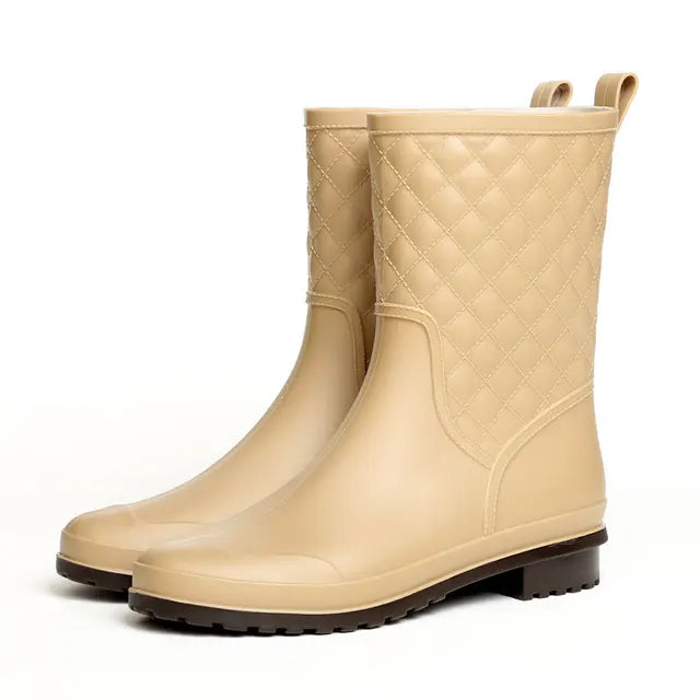 Sienna - Wasserdichte Plateau-Regenstiefel