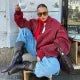 Rhea - Vielseitige Lederjacke im angesagten Oversized-Stil