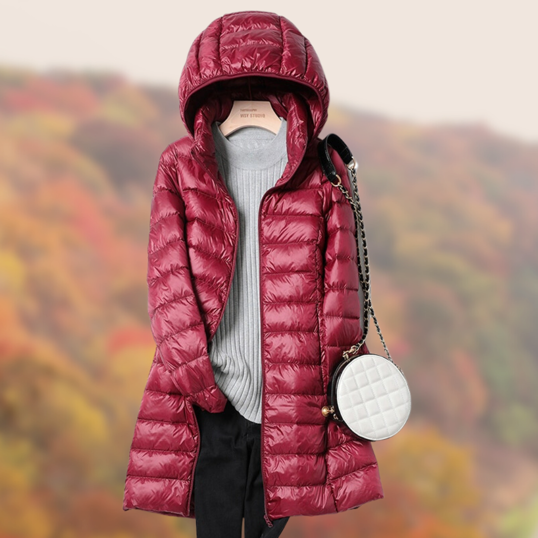 Weber Daunenjacke | Ultraleichte Übergangsjacke für Frauen mit Kapuze