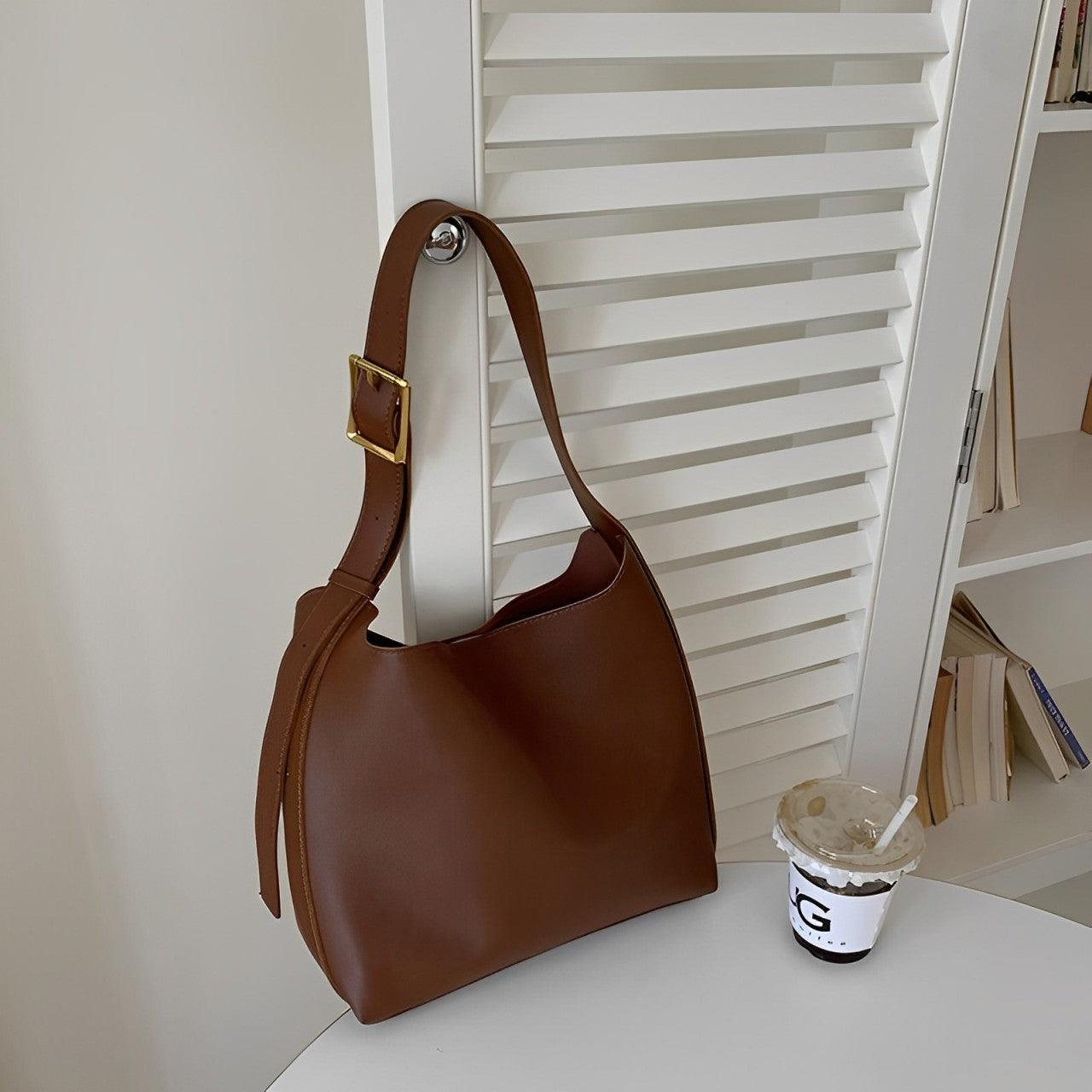 Tarah - Praktische PU-Bucket Bag mit vielseitigem Design