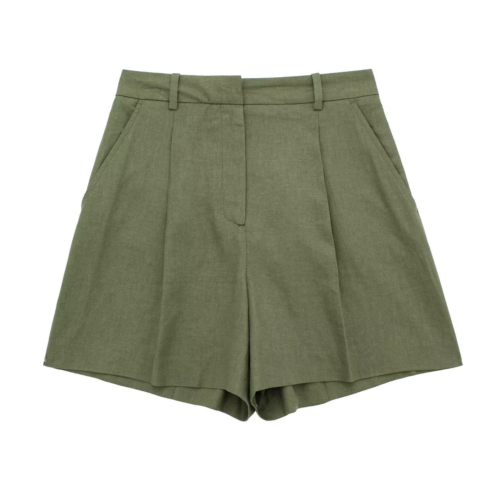 Alva – Leichtes Zweiteiler-Set aus Leinenmix: Shorts und Oberteil