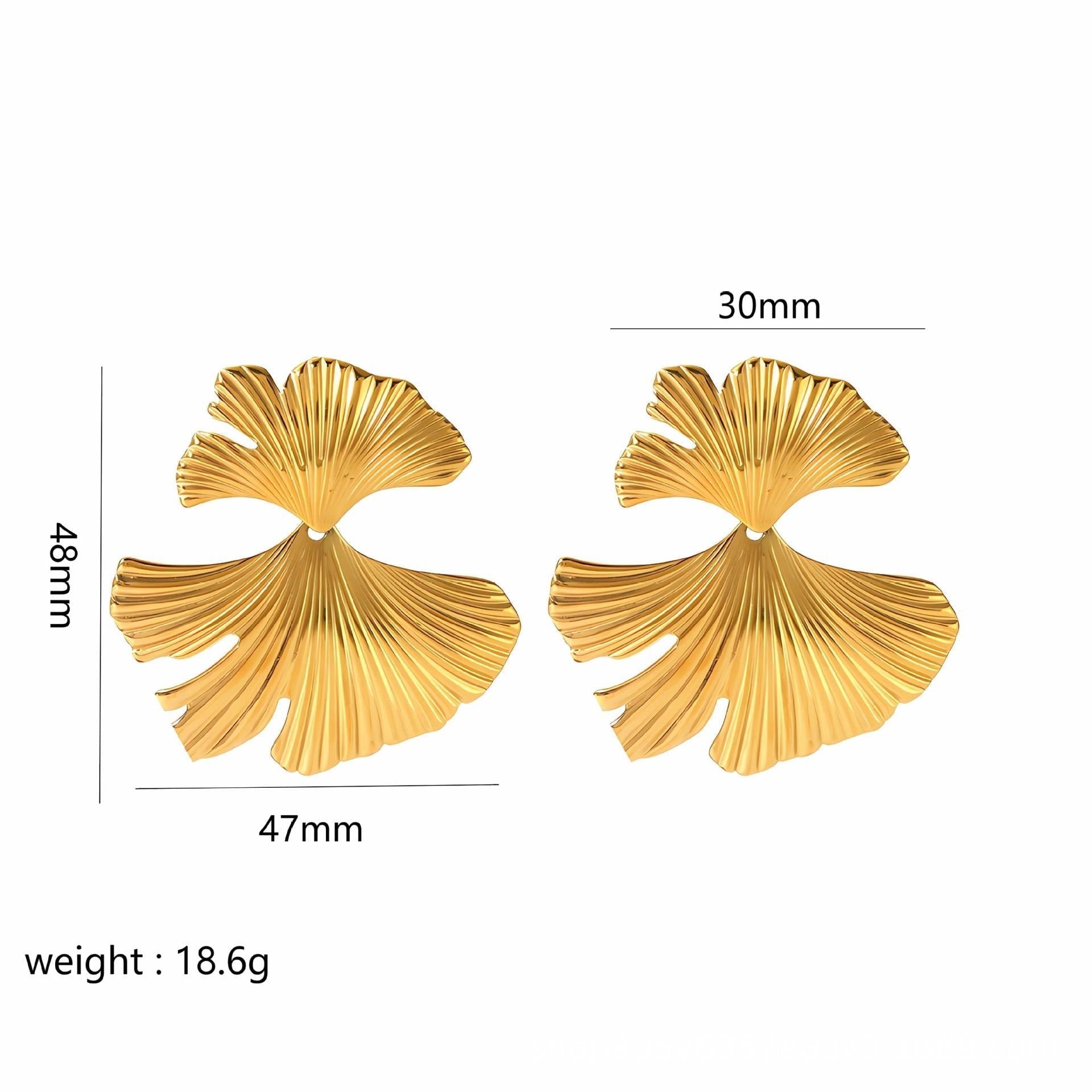 Alva - Schmetterling- und Blumen-Design Ohrstecker aus Edelstahl