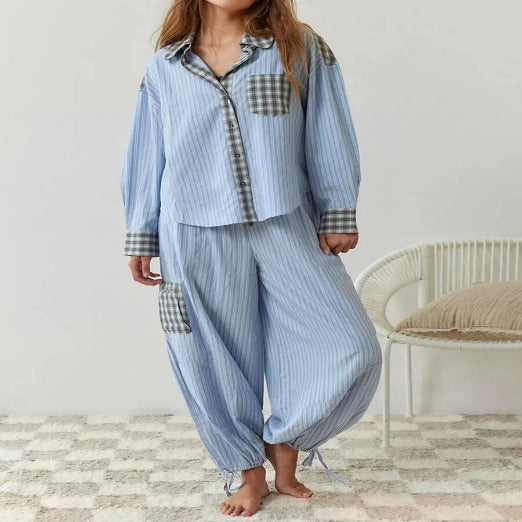 Olinia | Kuscheliges & lockeres Pyjama-Set für erholsame Nächte