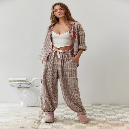 Olinia | Kuscheliges & lockeres Pyjama-Set für erholsame Nächte