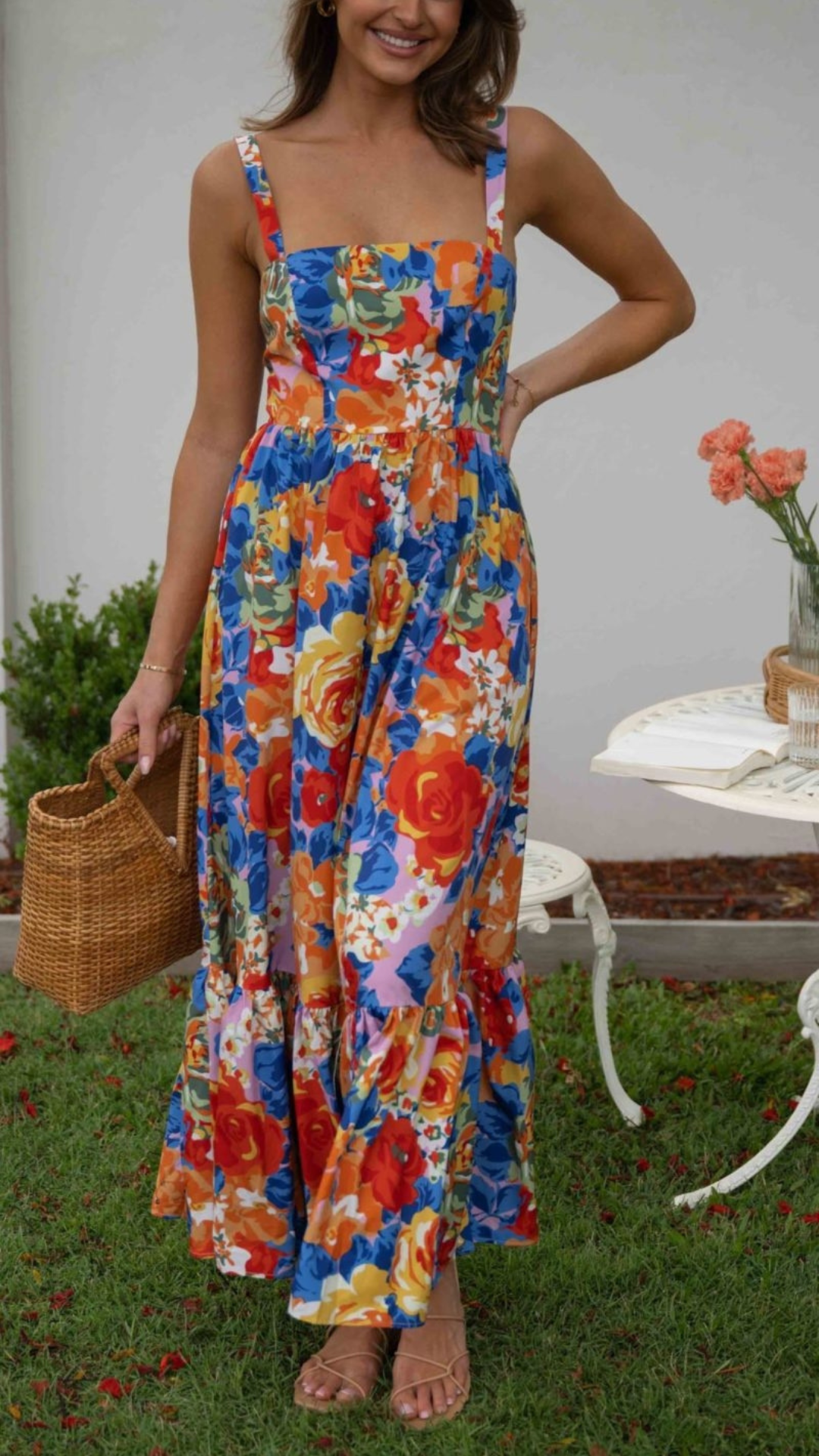 VERONICA™ | FLORALES MAXIKLEID