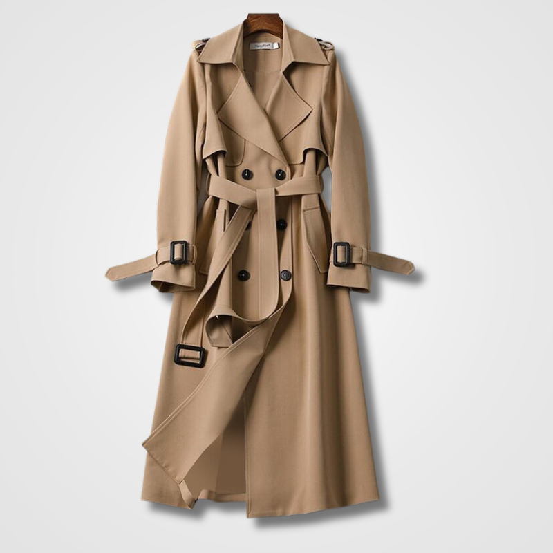 Trenchcoat für frauen im vintage-look