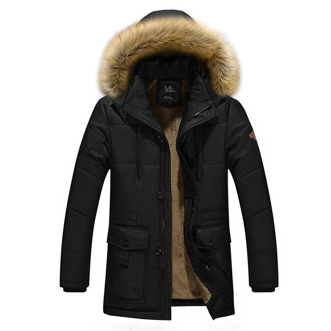 Viton | Herren Warme Winter Parka Jacke | Kapuze