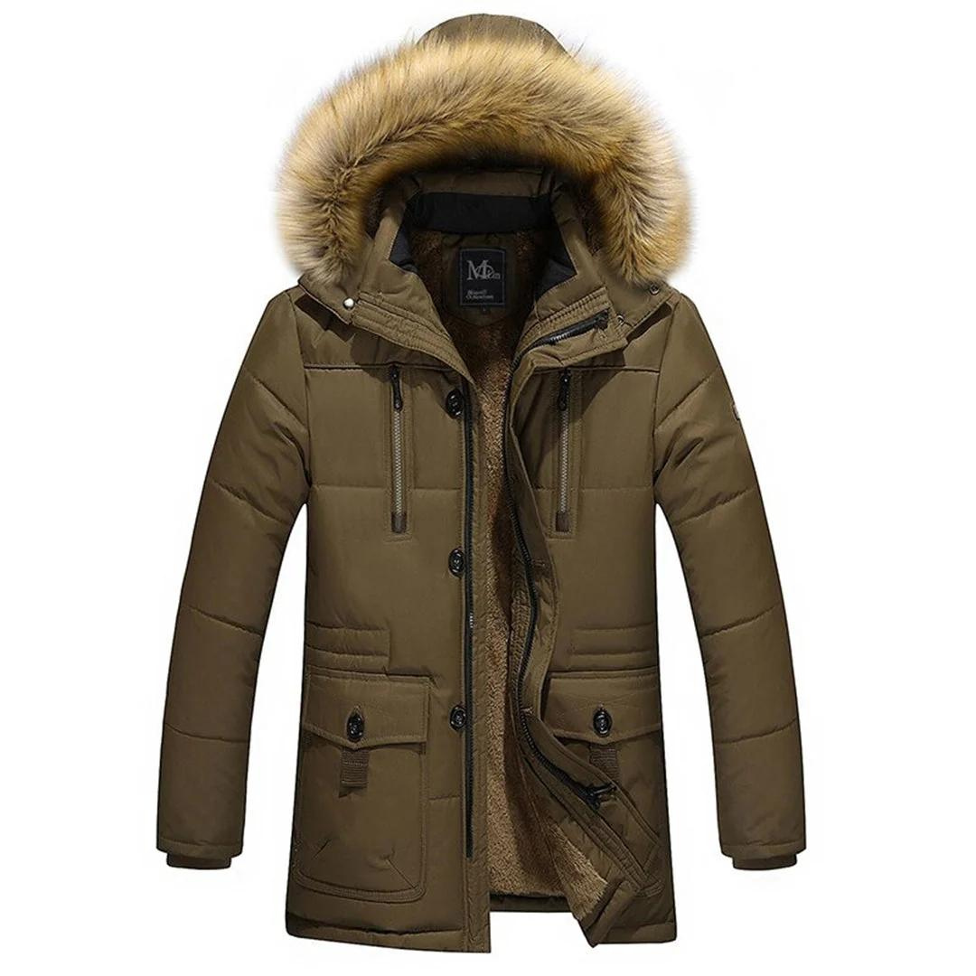 Viton | Herren Warme Winter Parka Jacke | Kapuze