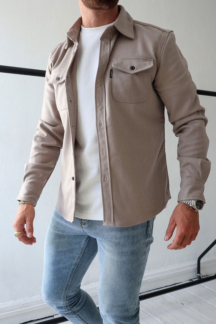 Umar | Button-Down-Hemdjacke für Herren