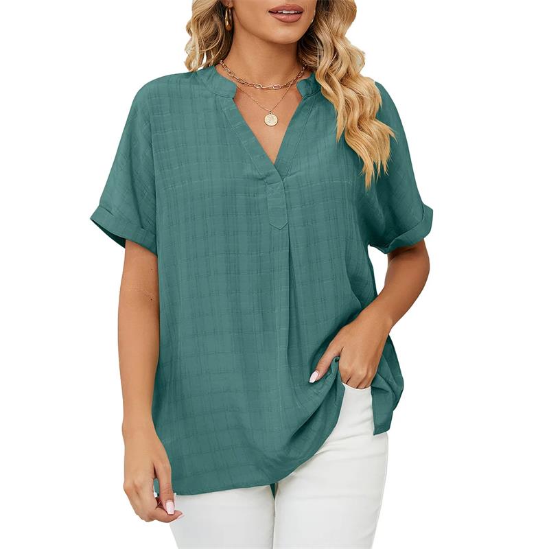 Olivia Bluse | Elegantes Damenshirt mit V-Ausschnitt