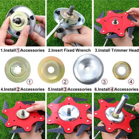 Trimmer Pro | Vielseitiger Trimmerkopf mit 6 Klingen