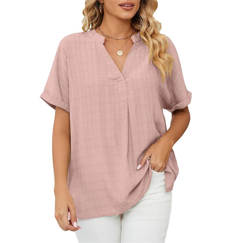 Olivia Bluse | Elegantes Damenshirt mit V-Ausschnitt