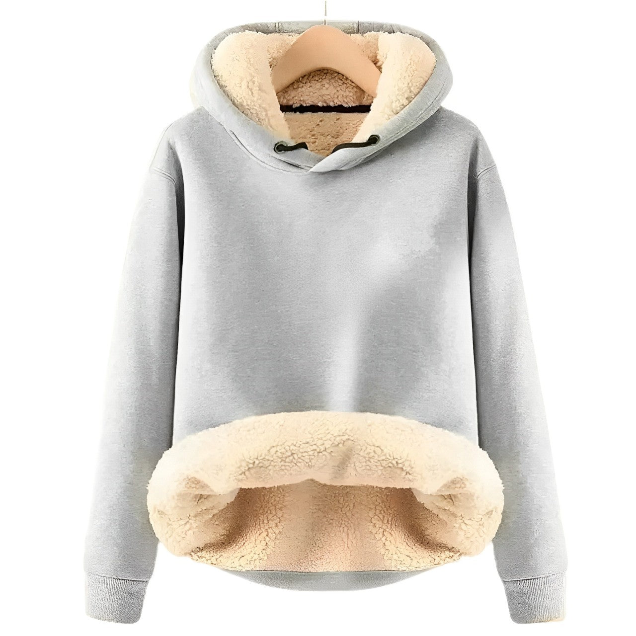 Shana - Gemütliche Kapuzenjacke aus Sherpa-Fleece