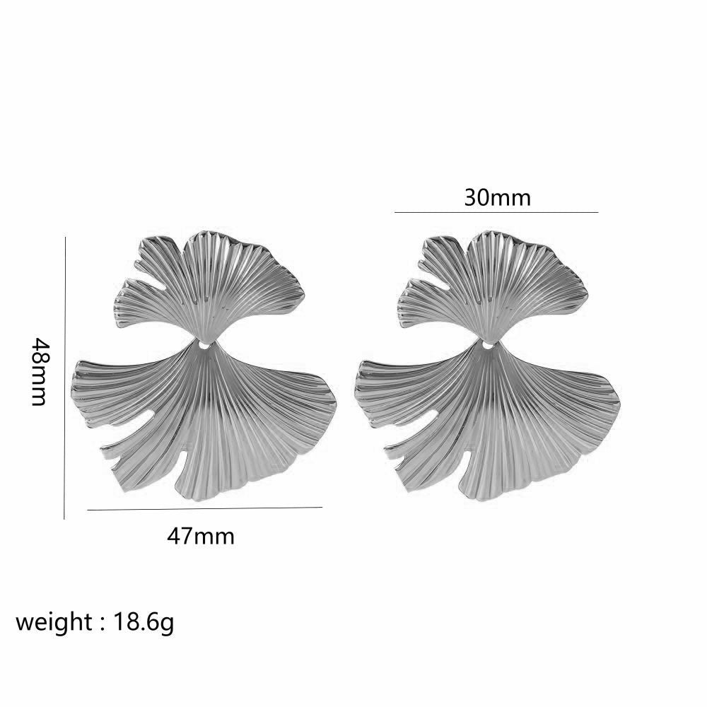 Alva - Schmetterling- und Blumen-Design Ohrstecker aus Edelstahl