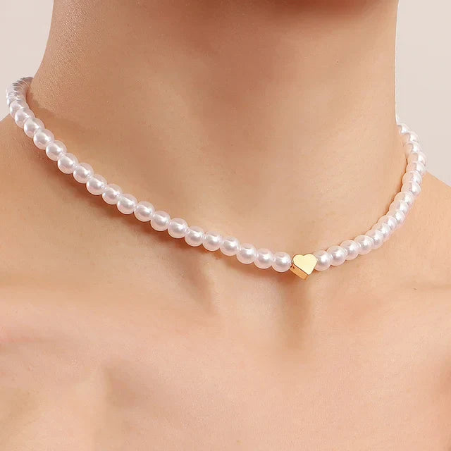 Ivy - Eleganter Choker mit Großem Perlenkristall-Anhänger