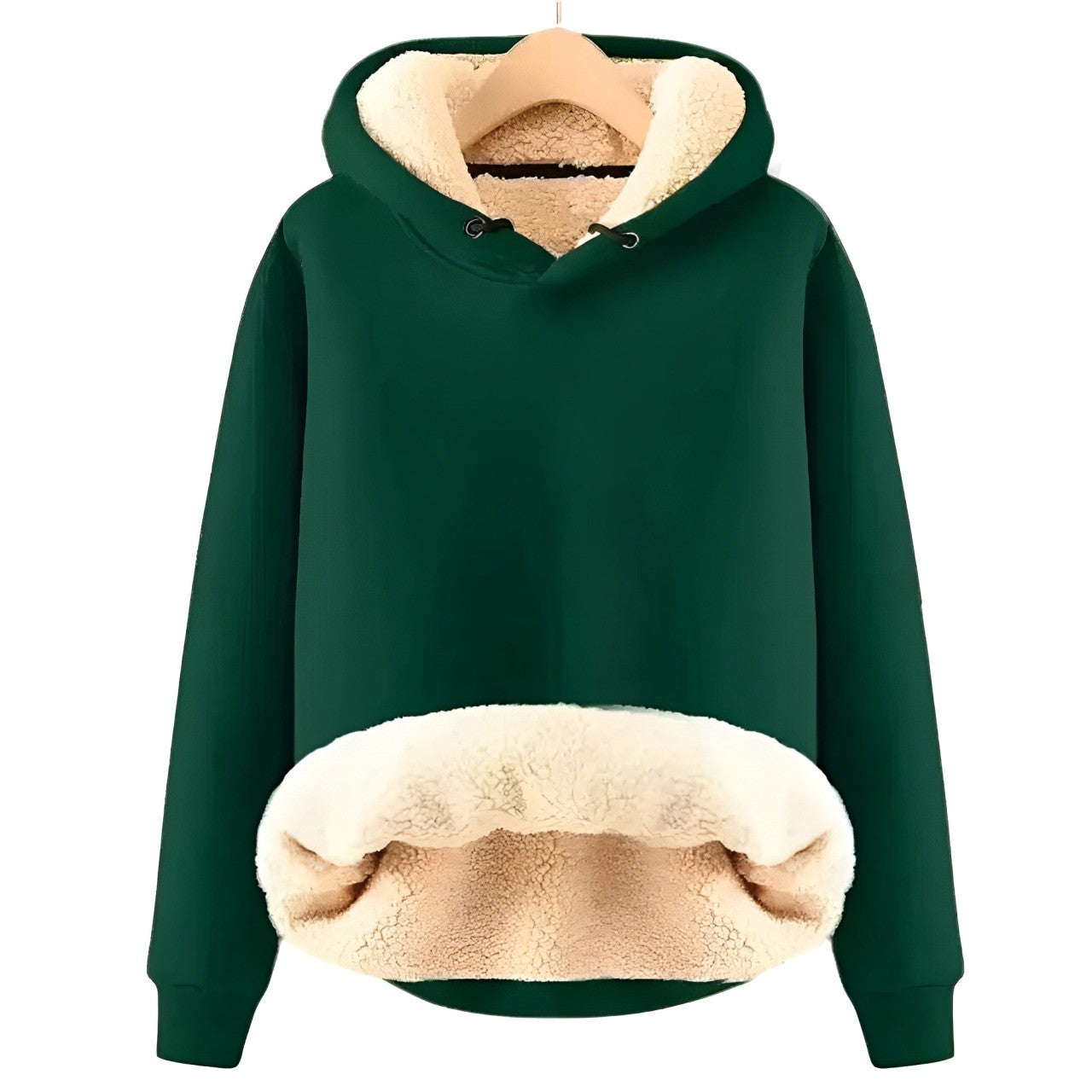 Shana - Gemütliche Kapuzenjacke aus Sherpa-Fleece