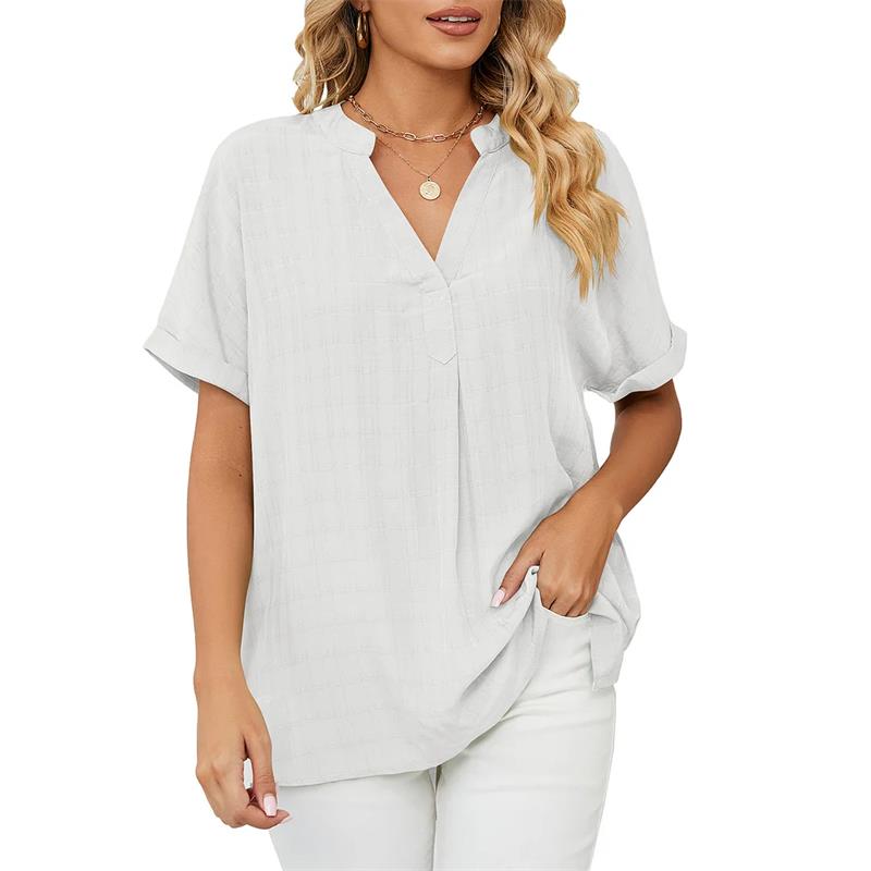 Olivia Bluse | Elegantes Damenshirt mit V-Ausschnitt