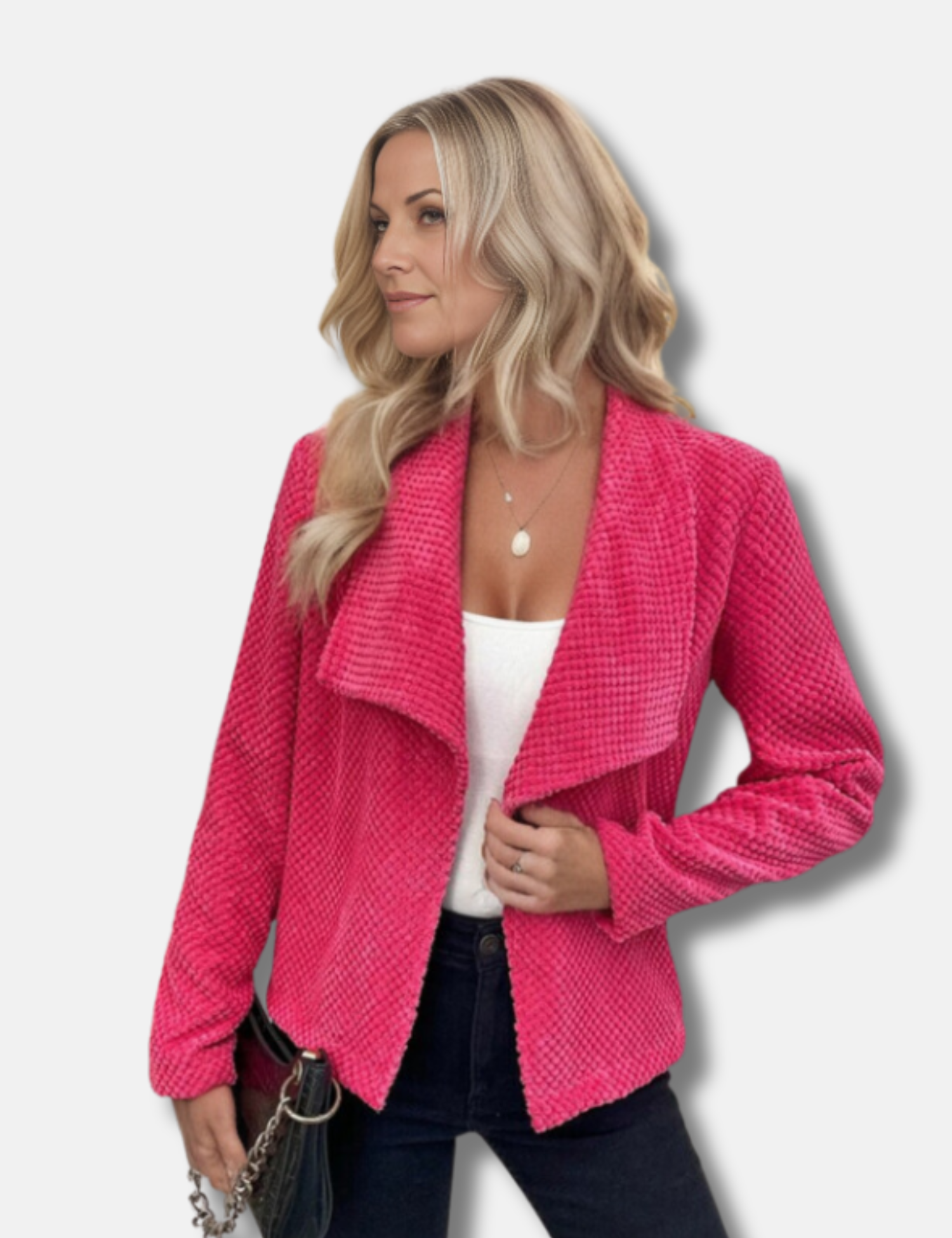 Zarra Jacke | Elegante Kurze Jacke mit Umgeklapptem Kragen für Damen