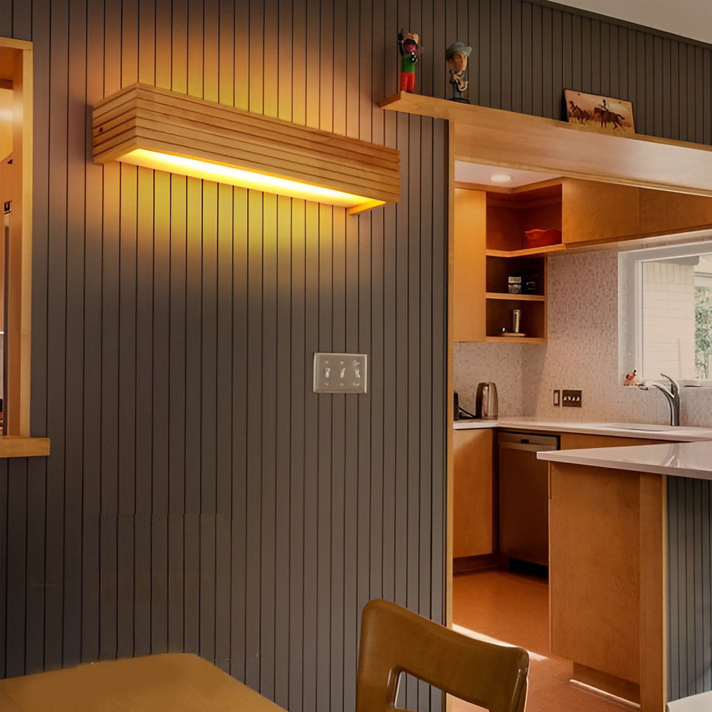WoodGlow | Wasserdichte LED Nordic Wandleuchte