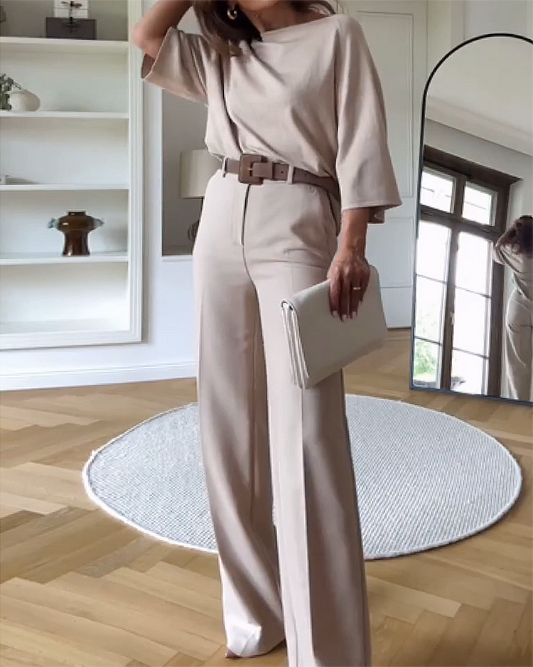 Elegantes Damen-Outfit mit fließender Hose – Lilith
