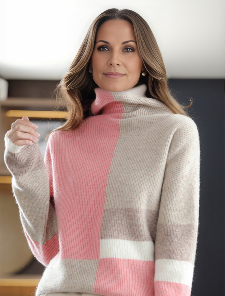 Lia Rollkragenpullover | Premium Weicher Pullover mit Rollkragen für Damen