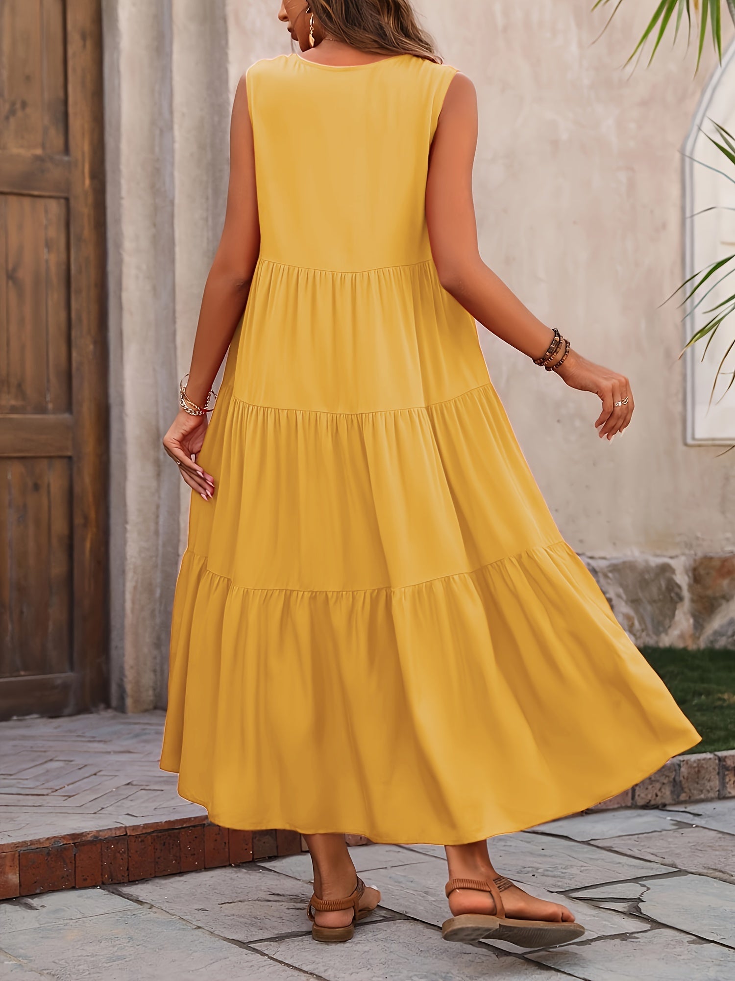 Zinnia | Kräuselsaum Damen Kleid