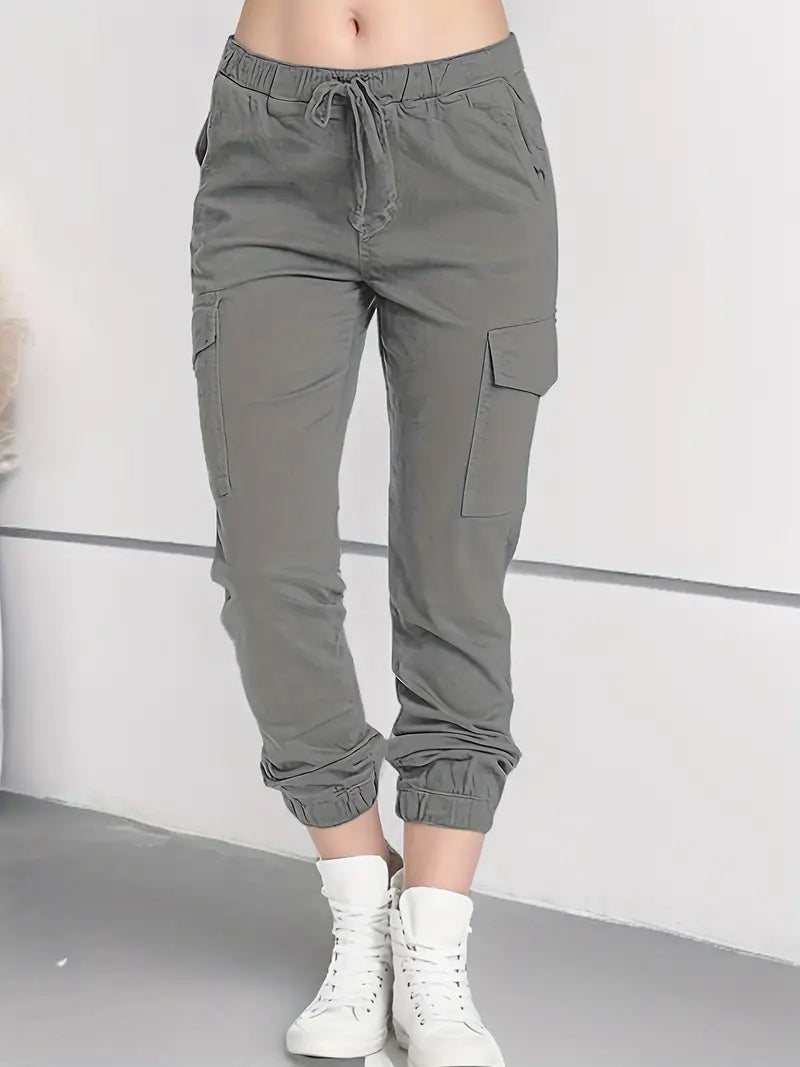 Sabina - Stylische Cargohose für Damen mit Kordelzug