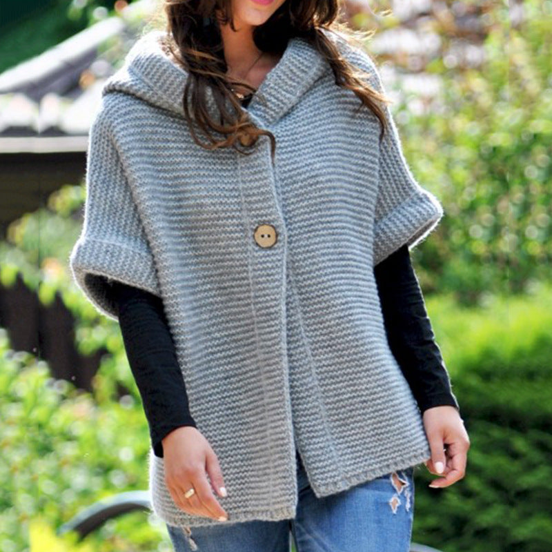 NAYE™ | STRICKSTRICKJACKE MIT KAPUZE