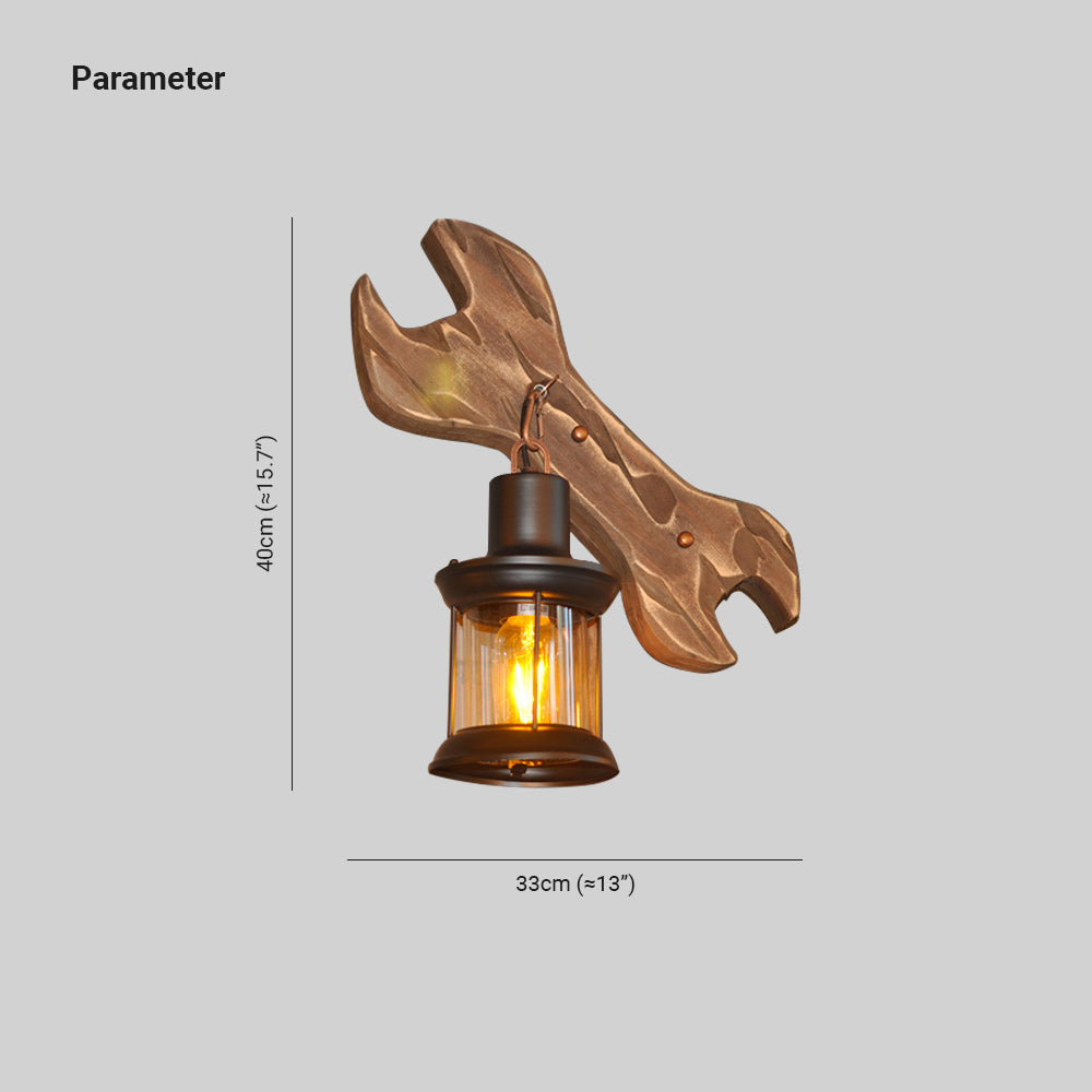 SpannerGlow | Einzigartige Schraubenschlüssel-Wandleuchte