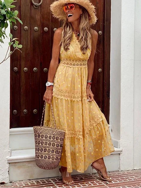 Lola - Maxi-Kleid - Boho Spitze