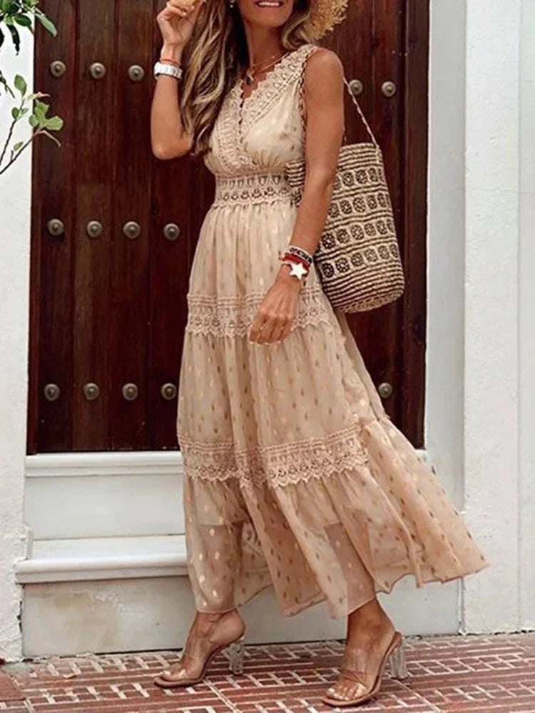 Lola - Maxi-Kleid - Boho Spitze