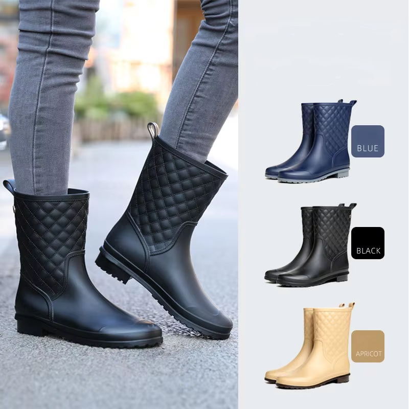 Sienna - Wasserdichte Plateau-Regenstiefel