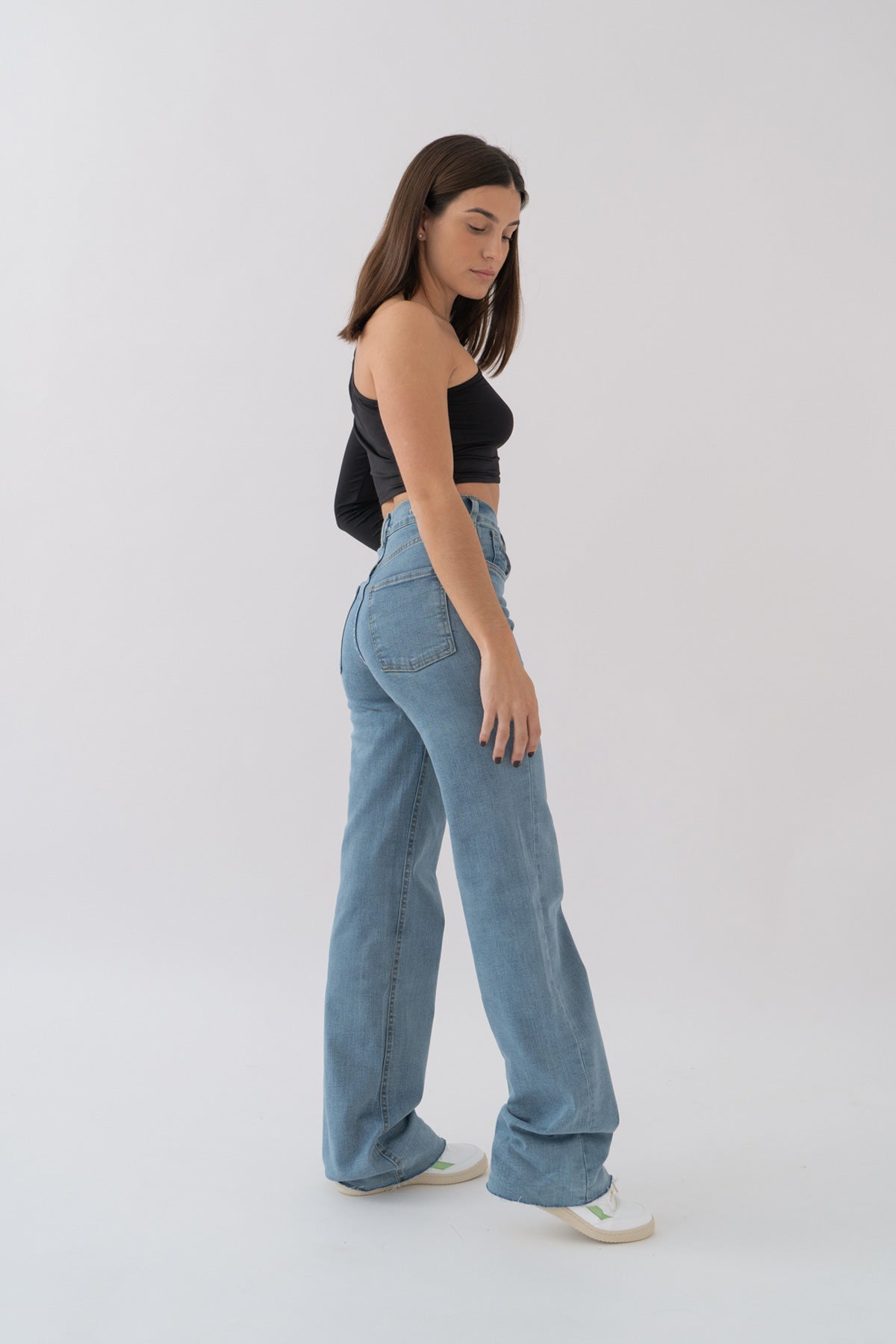 Prairie | Hellblaue Jeans mit weitem Bein