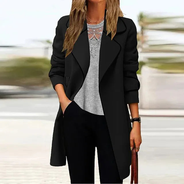 Tracey | Eleganter langer Damenmantel