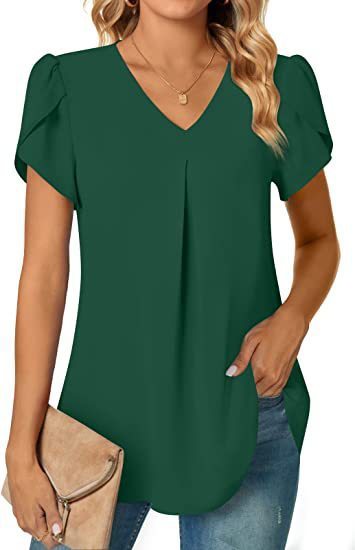 Zaria Top | Lässiges Damenshirt mit V-Hals