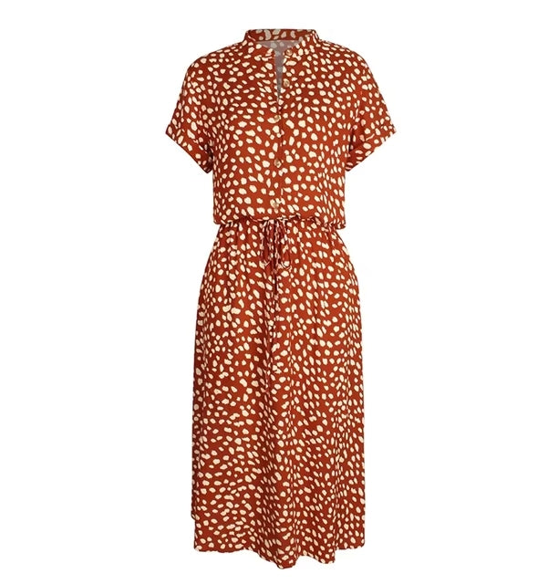 Rahel - Vintage Midi-Kleid - Polka-Dot