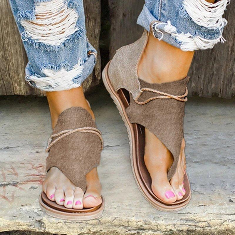 Sash Damen Sandalen | Bedruckte Sandale mit Reißverschlussabsatz