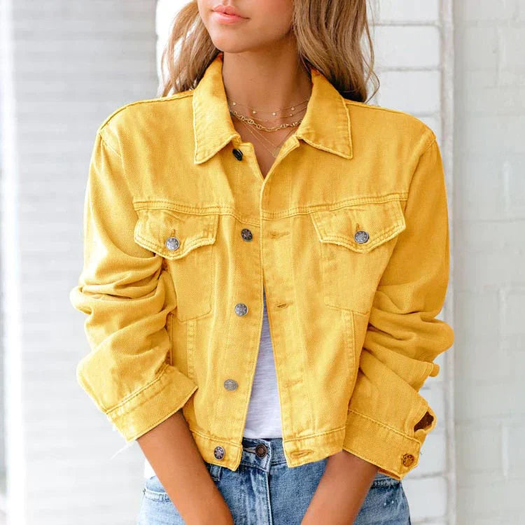 Zeljka - Klassische Jeansjacke, ein Must-have für jede Garderobe