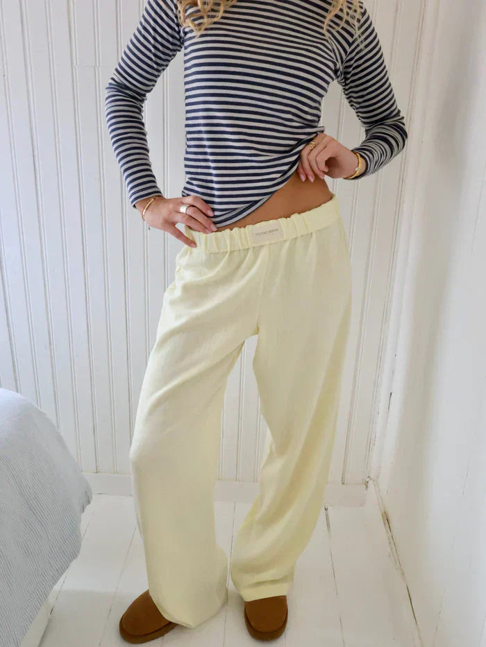 Weit geschnittene Lounge-Hosen für Damen