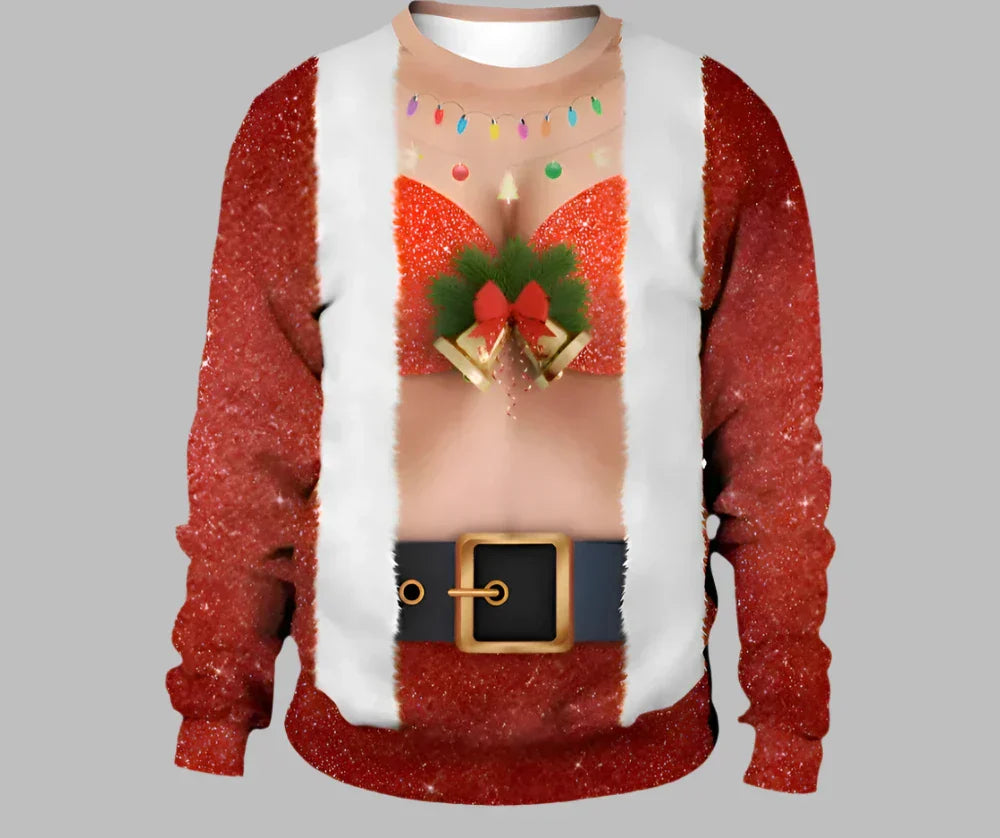 Rudolf Pullover | Unisex gestrickter Weihnachts-Pullover