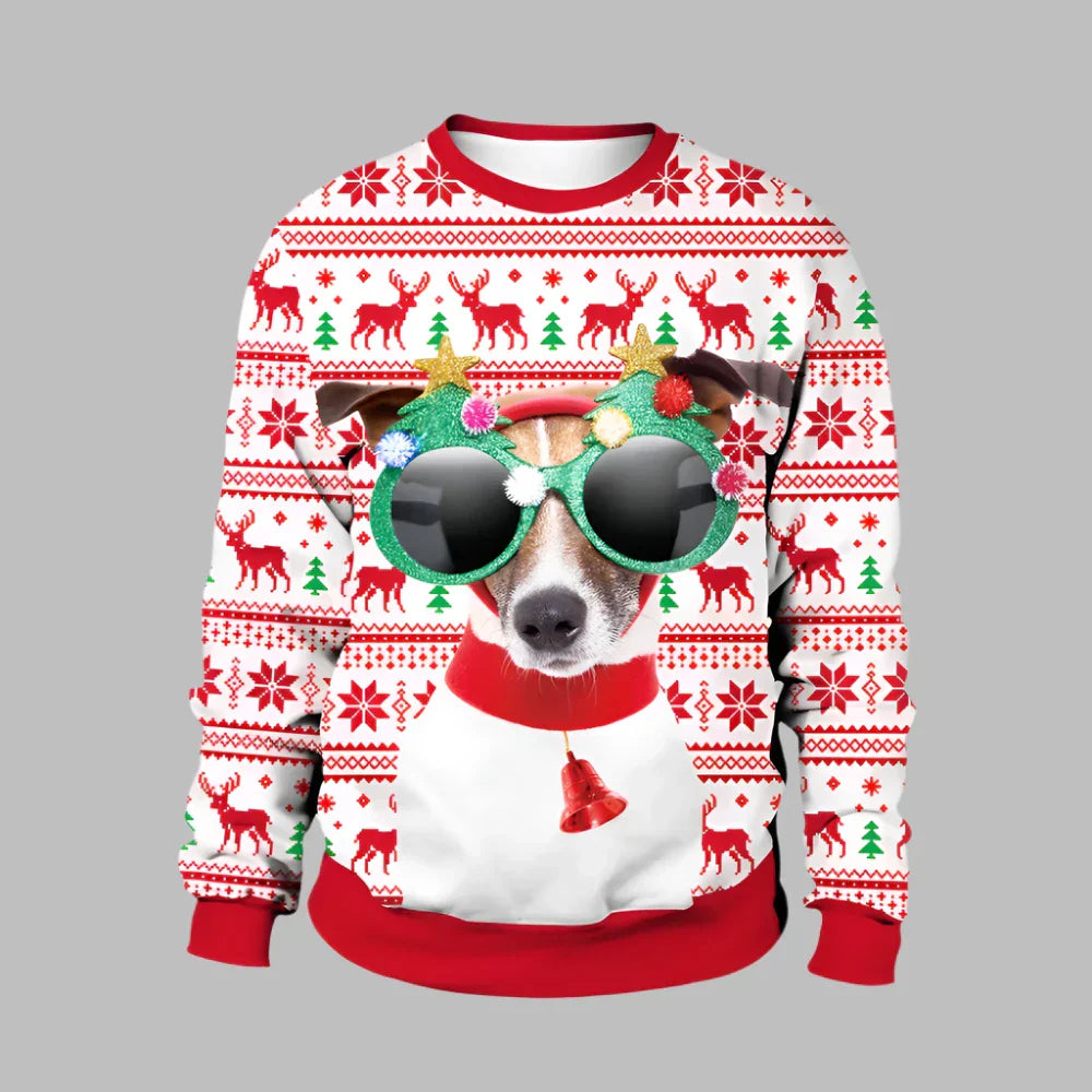 Rudolf Pullover | Unisex gestrickter Weihnachts-Pullover