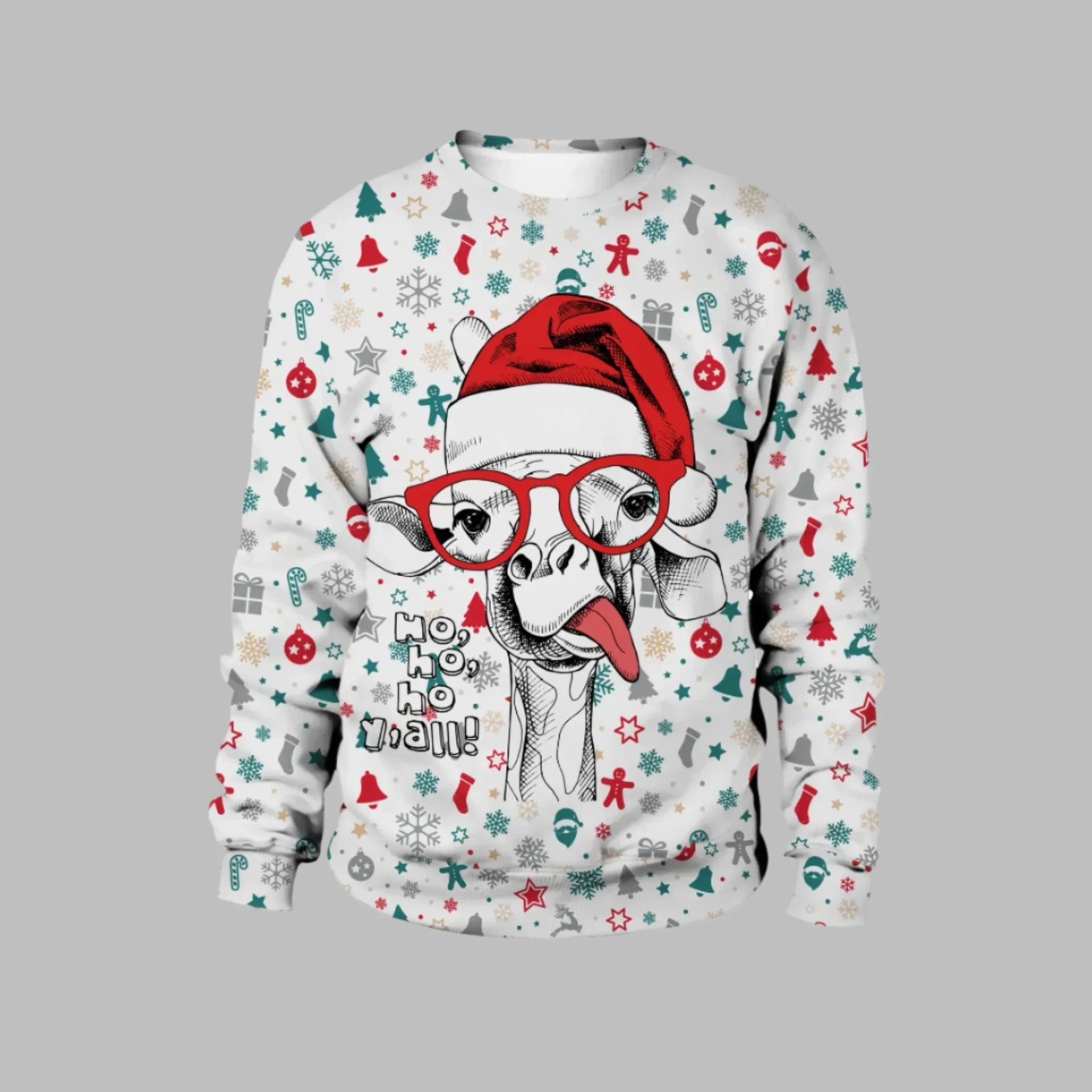 Rudolf Pullover | Unisex gestrickter Weihnachts-Pullover