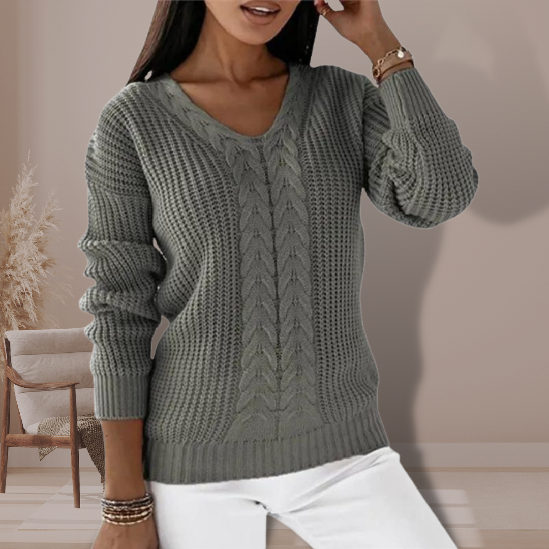 Lieslote | Damen Winter Strick Pullover | Langarm