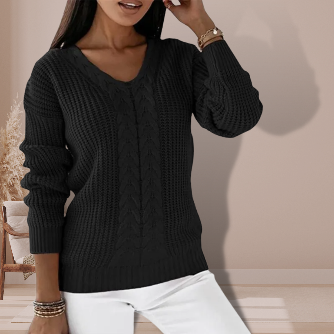 Lieslote | Damen Winter Strick Pullover | Langarm